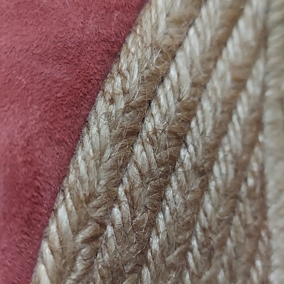 Viscata Marquesa Suede Upper Jute Espadrille Wedge Heels Garnet Size 42 EU 10 US - Picture 12 of 12